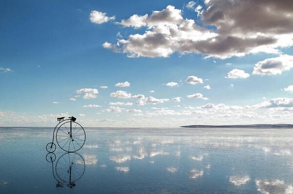 Shadow Art Print featuring the photograph Old Bicycle by 101cats