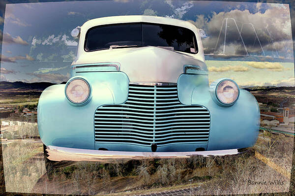 Car Art Print featuring the photograph Old chevrolet by Bonnie Willis