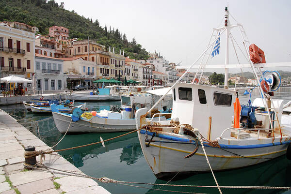 Greek Culture Art Print featuring the photograph Old Port At Pylos, Greece by Assalve