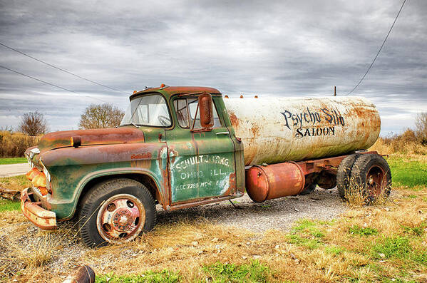  Art Print featuring the photograph Old Tanker Truck by Peter Ciro