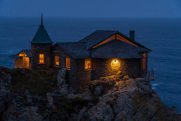 Carmel Art Print featuring the photograph On The Edge of Darkness by Derek Dean