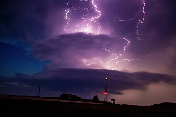 Nebraskasc Art Print featuring the photograph One Last Storm Chase of 2019 052 by Dale Kaminski