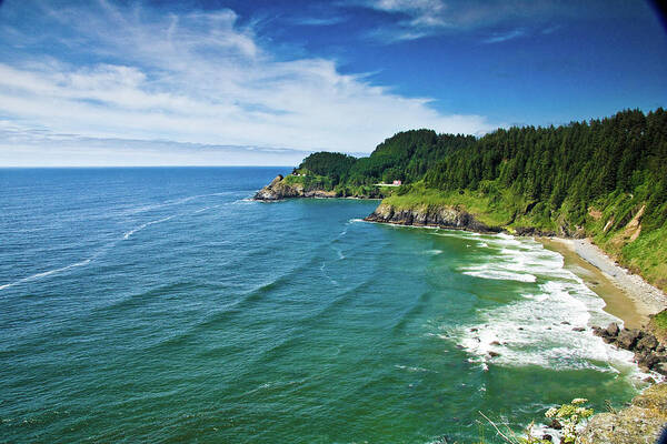 Water's Edge Art Print featuring the photograph Oregon Coast by (photo By Neal Walker)