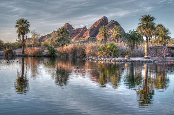 Papago Park Art Print featuring the photograph Papago Park 8092-010314 by Tam Ryan