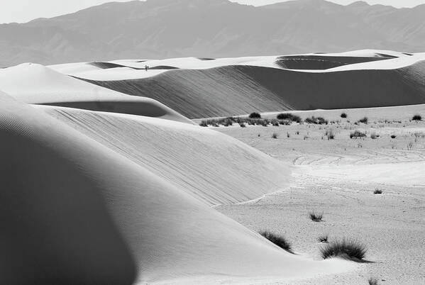 Richard E. Porter Art Print featuring the photograph Perspective - White Sands National Monument, New Mexico by Richard Porter