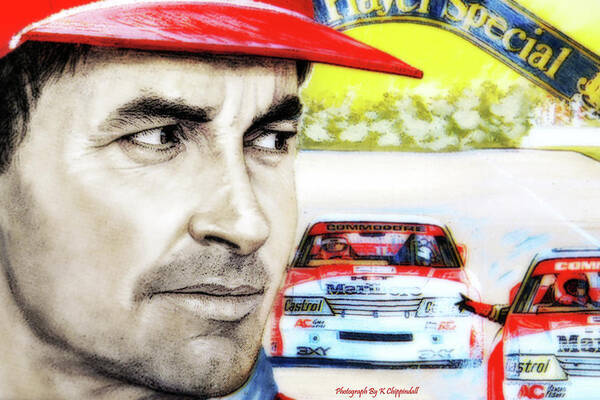 Peter Brock Art Print featuring the digital art Peter Brock 051 by Kevin Chippindall