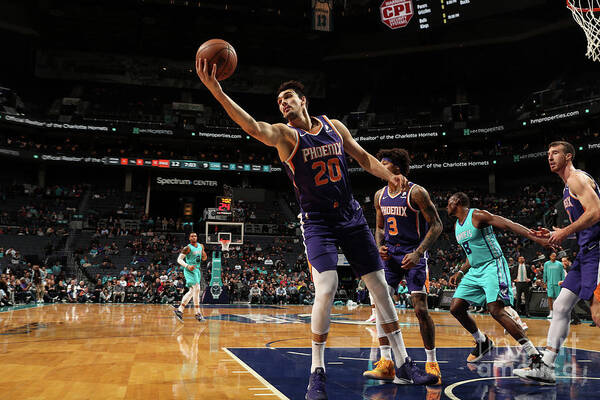 Dario Saric Art Print featuring the photograph Phoenix Suns V Charlotte Hornets by Brock Williams-smith