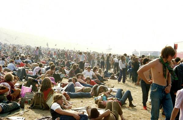 Music Art Print featuring the photograph Photo Of Isle Of Wight Festival by Tony Russell