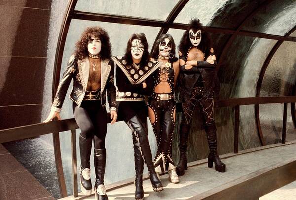 Kiss Art Print featuring the photograph Photo Of Paul Stanley And Kiss And Ace by Steve Morley