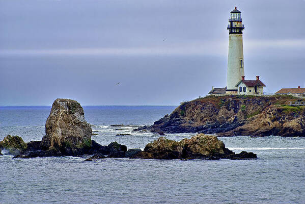 California Art Print featuring the photograph Pigeon Point Lighthouse 3 by Donald Pash