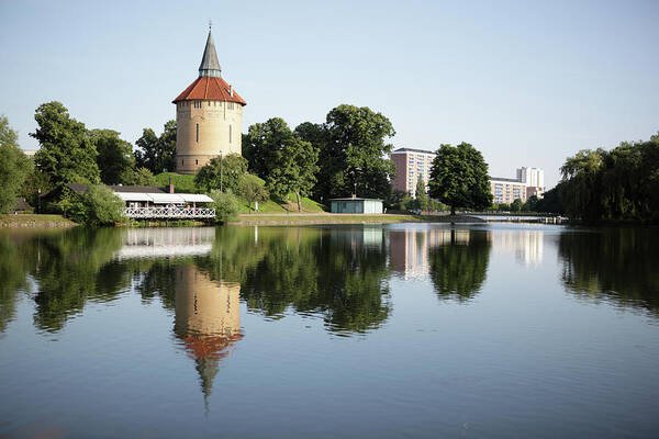 Architectural Feature Art Print featuring the photograph Pildammsparken In Malmo by Secablue
