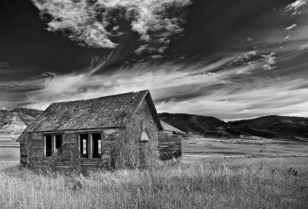 Antiquated Art Print featuring the photograph Pioneer Cabin  by Leland D Howard