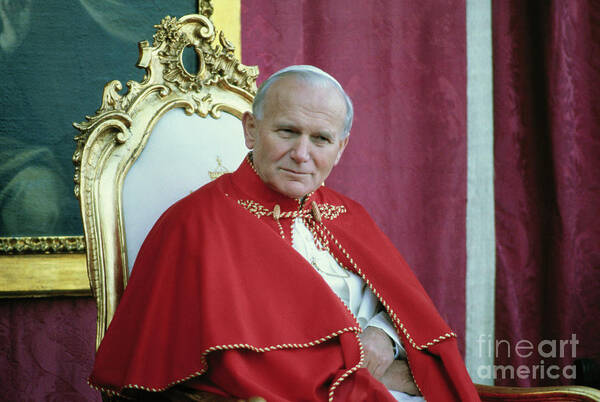 1980-1989 Art Print featuring the photograph Pope John Paul II by Bettmann