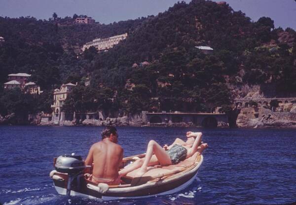 1950-1959 Art Print featuring the photograph Portofino Boat Ride by Thurston Hopkins