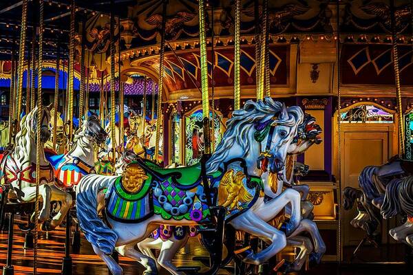  Art Print featuring the photograph Colorful Carousel by Rodney Lee Williams