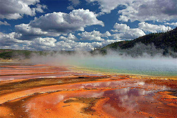 Prismatic Springs Art Print featuring the painting Prismatic Springs 6314 by Mike Jones Photo
