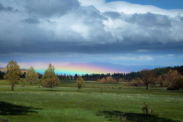 Rainbow Art Print featuring the photograph Rainbow in the Valley by Randy Robbins