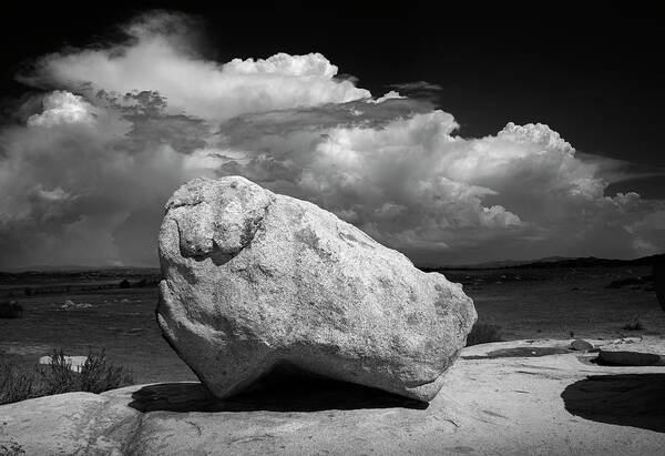 San Diego Art Print featuring the photograph Ramona Rock and Giant Clouds by William Dunigan