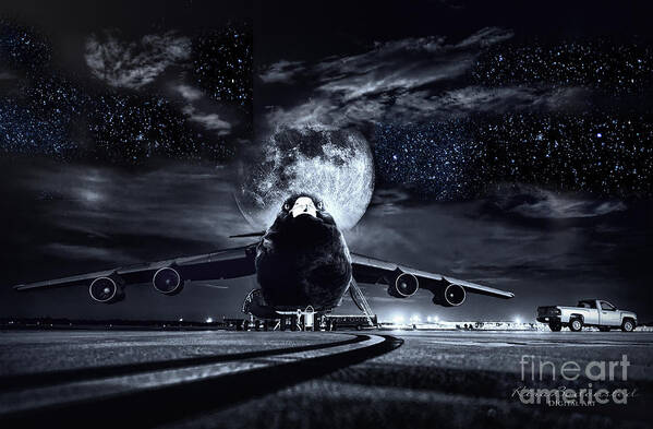 Surreal Art Print featuring the photograph Ready for take-off by Kira Bodensted