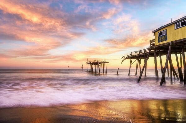 Frisco Pier Art Print featuring the photograph Remnants by Russell Pugh