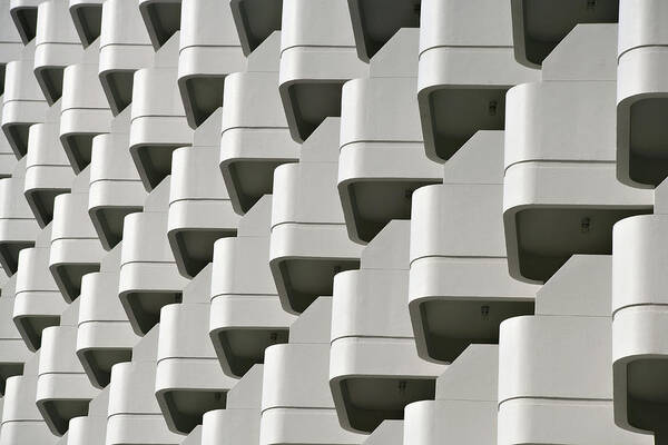 Hotel Art Print featuring the photograph Repetition In Modern Architecture by Just One Film