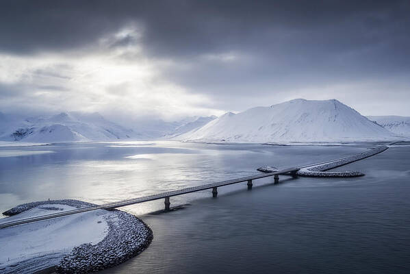 Road Art Print featuring the photograph Road In Iceland by Andrea Auf Dem Brinke
