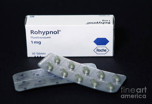 Drug Art Print featuring the photograph Rohypnol Sedatives by Josh Sher/science Photo Library