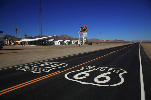 66 Art Print featuring the photograph Route 66 - Mojave Desert 2012 #2 by Frank Romeo