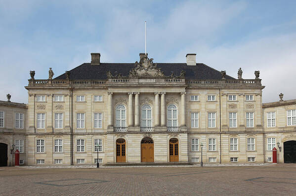 Copenhagen Art Print featuring the photograph Royal Palace In Copenhagen by Carstenbrandt
