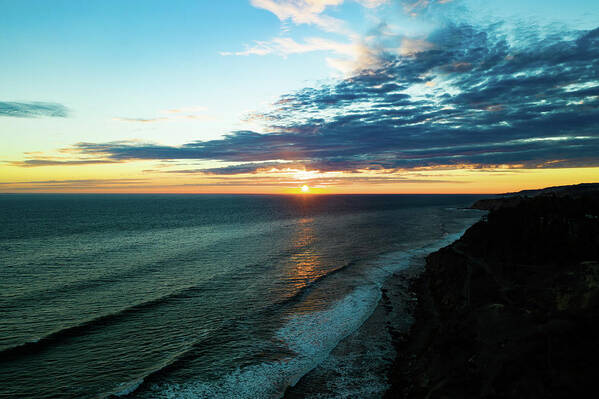 Steve Bunch Art Print featuring the photograph San Pedro sunset Southern California by Steve Bunch