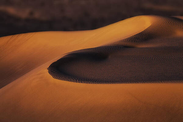 Sand Dunes Art Print featuring the photograph Sand Dunes (2) by Jenny Qiu