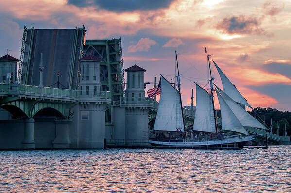 Schooner Art Print featuring the photograph Schooner Freedom 2 by Bryan Williams