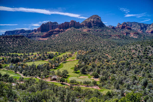 Sky Art Print featuring the photograph Seven Canyons Sedona Golf Course by Anthony Giammarino