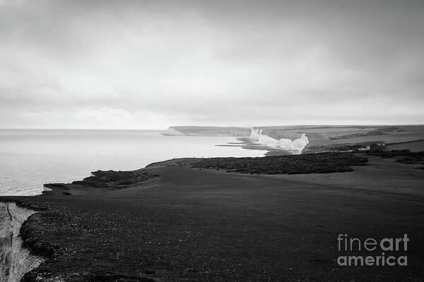 Seven Sisters Art Print featuring the photograph Seven Sisters white cliffs by Perry Rodriguez