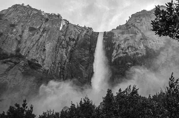 Yosemite Art Print featuring the photograph Shades of Bridalveil by Douglas Wielfaert