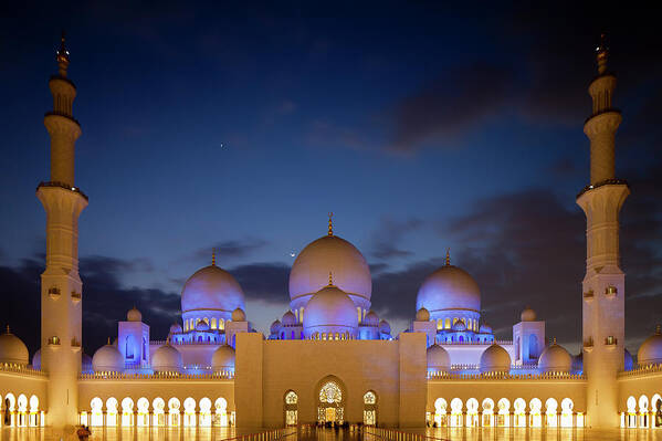 Tranquility Art Print featuring the photograph Sheikh Zayed Grand Mosque by Figurative Speech