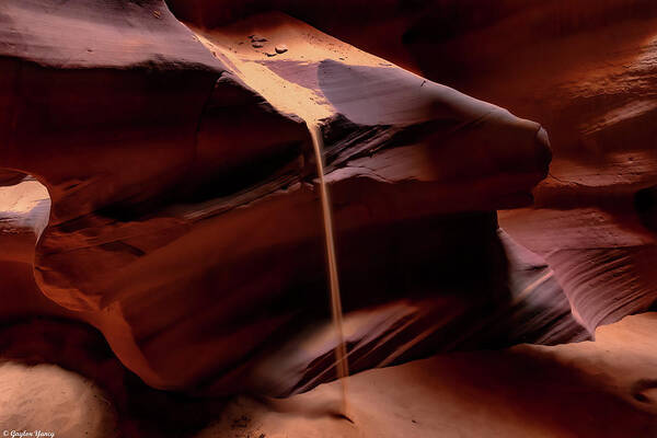 Antelope Slot Canyon Art Print featuring the photograph Shifting Sands of Time by G Lamar Yancy