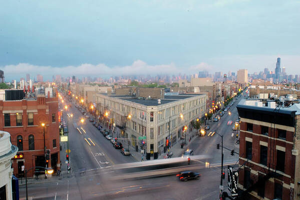 Land Vehicle Art Print featuring the photograph Six Points, Wicker Park by © Joseph Mohan