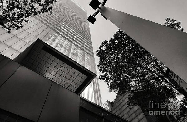 Black And White Art Print featuring the photograph Skyward - A Midtown East Impression by Steve Ember