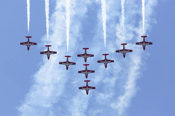 Canada Art Print featuring the photograph Snowbirds Loop by John Daly