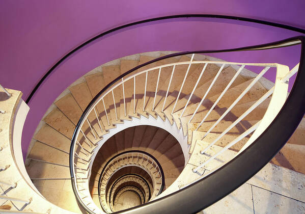 Steps Art Print featuring the photograph Spiral Staircase by Lappes