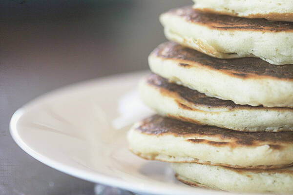 Close-up Art Print featuring the photograph Stack Of Pancakes On A Plate by Stephanie Mull Photography