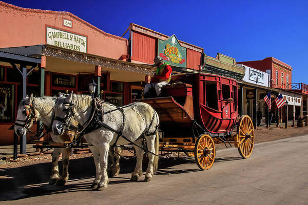 Arizona Art Print featuring the photograph Stagecoach, Tombstone by Dawn Richards