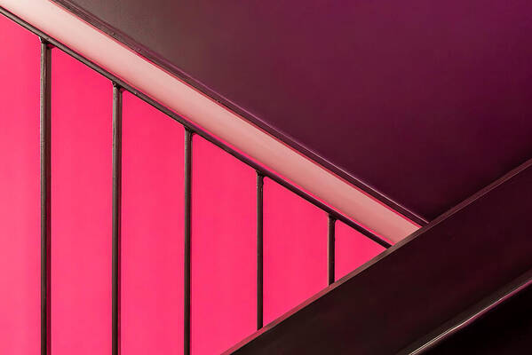 Abstract
Pink
Railing
Indoors
Architecture
Stairwell Art Print featuring the photograph Stairwell/-case by Markus Auerbach
