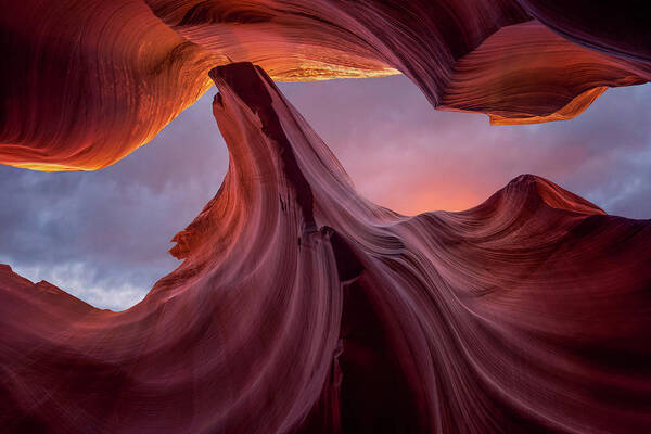 Antelope Canyon Art Print featuring the photograph Stone Wave by Dave Koch