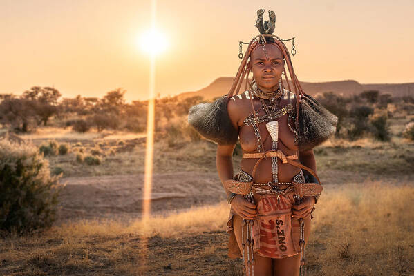 Sundown Art Print featuring the photograph Sundownhimba by Marcel Egger