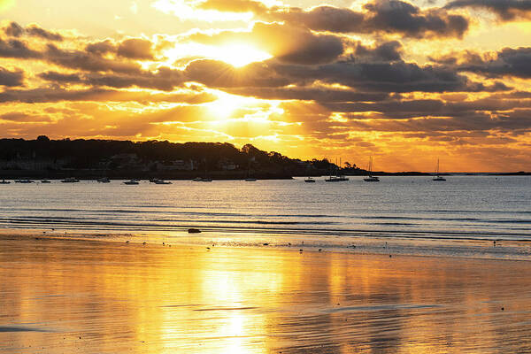 Lynn Art Print featuring the photograph Sunrise from Lynn Shore Drive Lynn MA North Shore by Toby McGuire