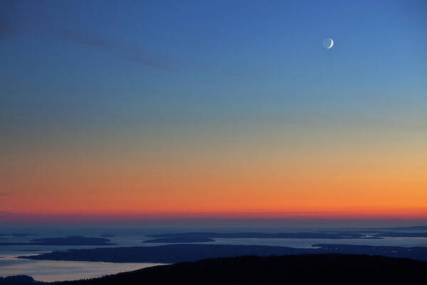 Scenics Art Print featuring the photograph Sunset And Moon Rise by Image By Michael Rickard