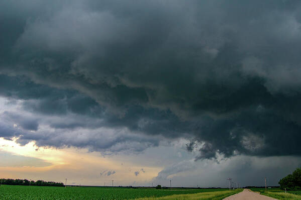 Nebraskasc Art Print featuring the photograph Supercells in Nebraska 053 by NebraskaSC