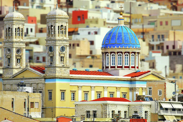 Mediterranean Europe Art Print featuring the photograph Syros, Agios Nikolaos Church by Patricia Fenn Gallery